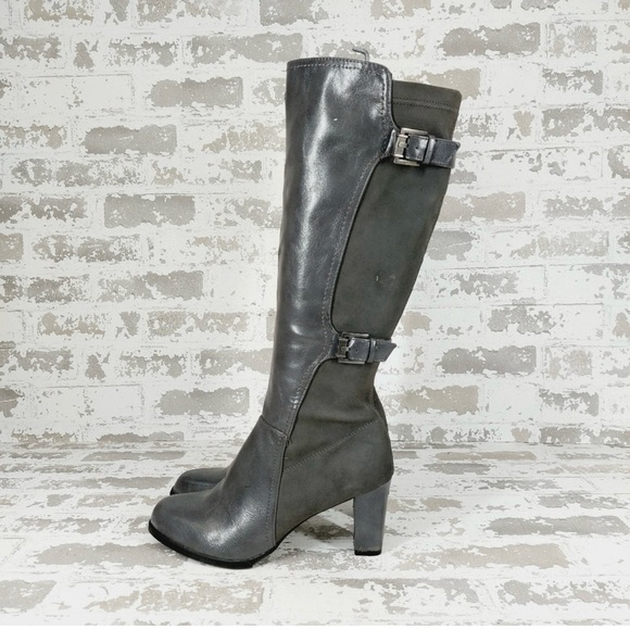 Life Stride Lacy Velocity With Memory Foam faux Leather Heel Knee High Boots - Picture 1 of 11